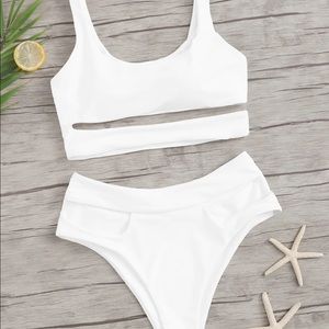 White Cutout Bikini